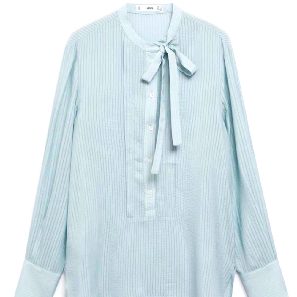 Mango Tie-neck blouse